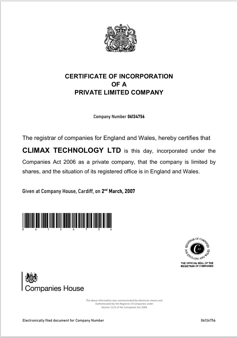 Certificate Thumbnail